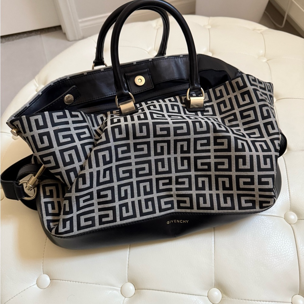 Givenchy Black and Gray Geometric Tote